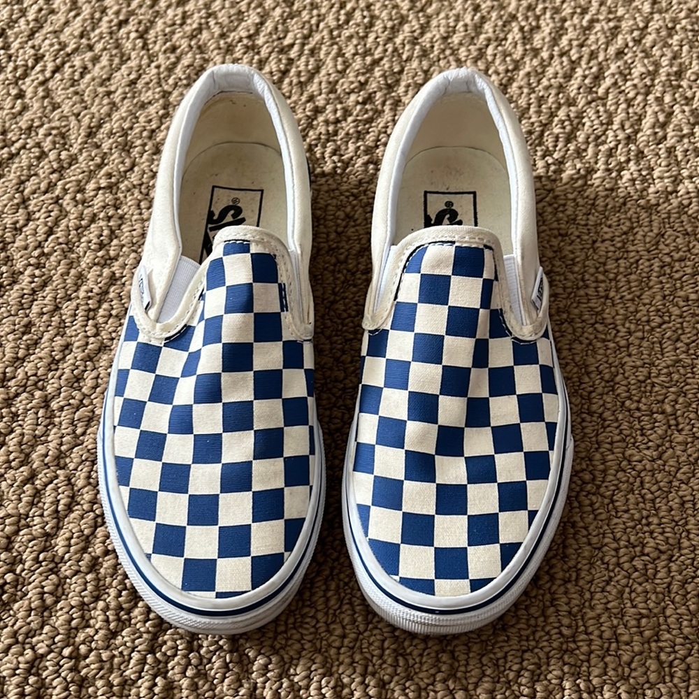 Vans blue slip on